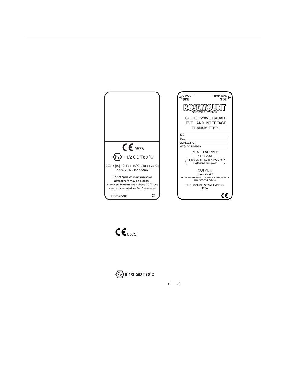 Flameproof, Rosemount 3300 series, Reference manual | Emerson Guided Wave Radar Level and Interface Transmitters 3300 User Manual | Page 132 / 146