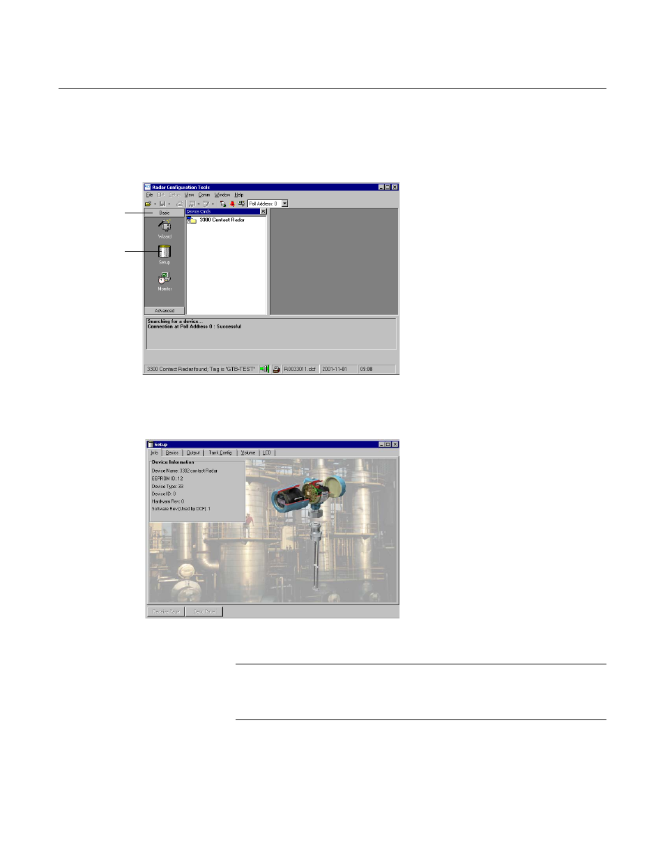 Using the setup function, Using the setup function -17, Rosemount 3300 series | Reference manual | Emerson Guided Wave Radar Level and Interface Transmitters 3300 User Manual | Page 69 / 146