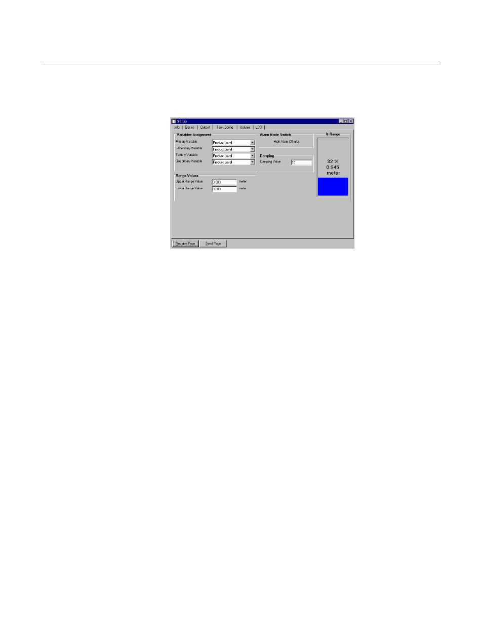 Setup - output, Setup - output -19, Rosemount 3300 series | Reference manual | Emerson Guided Wave Radar Level and Interface Transmitters 3300 User Manual | Page 71 / 146