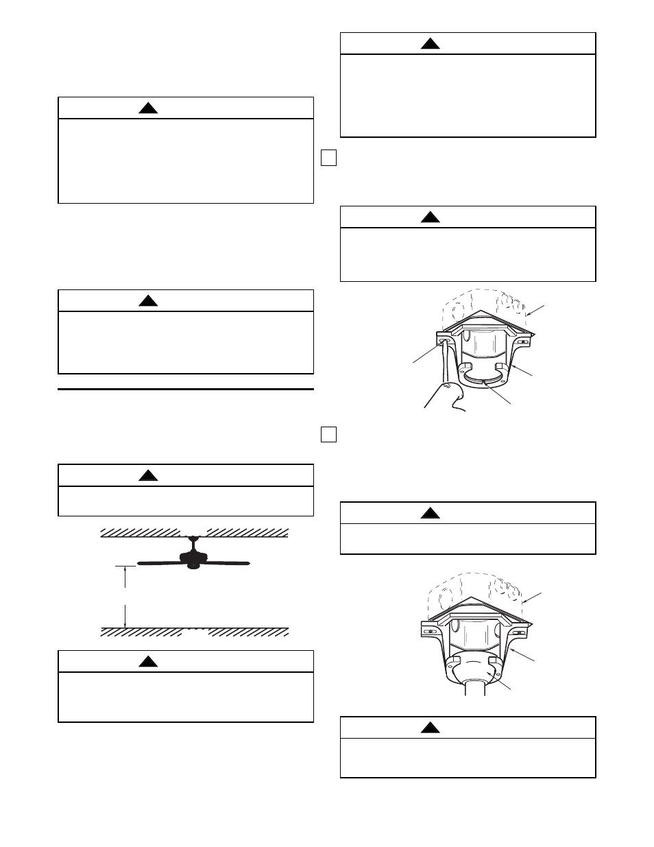 How to hang your ceiling fan, Electrical requirements, Warning | Emerson CF690ORB00 User Manual | Page 6 / 12