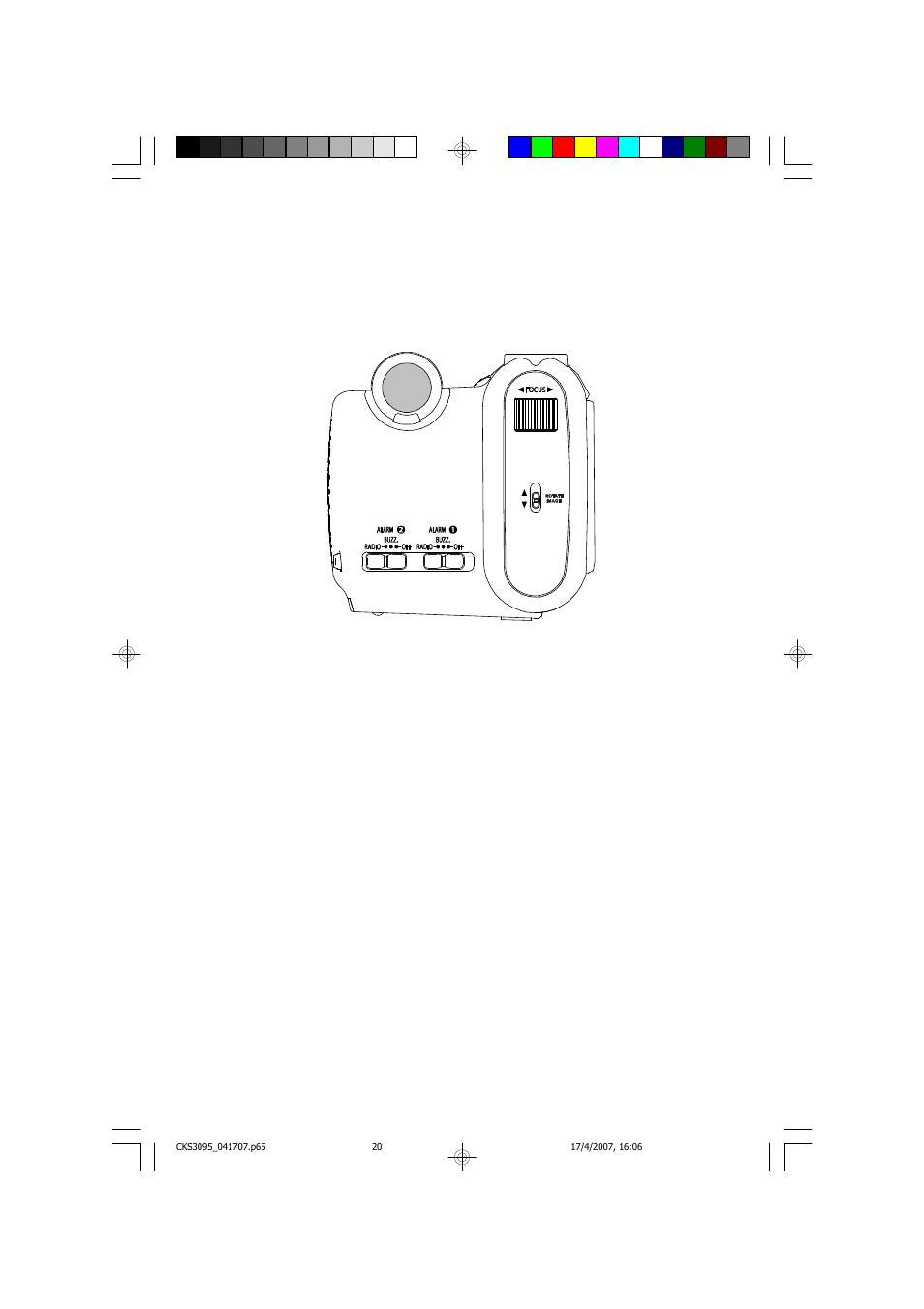 Radio and buzzer operation | Emerson Radio CKS3095S User Manual | Page 21 / 36