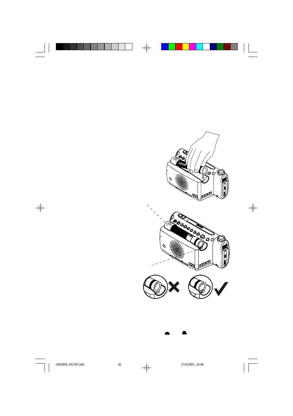 Rechargeable flashlight operation | Emerson Radio CKS3095S User Manual | Page 27 / 36