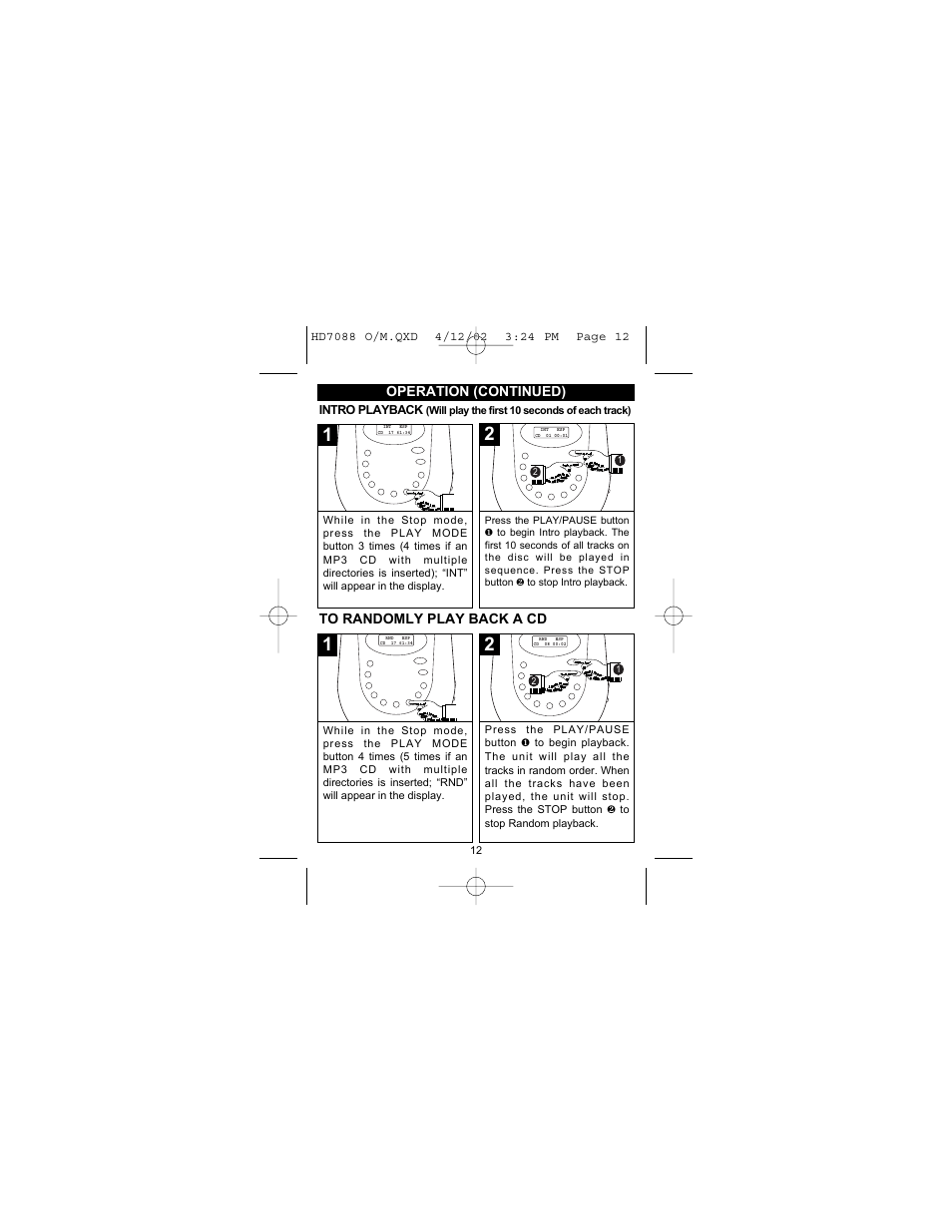 Emerson Radio HD7088 User Manual | Page 13 / 26