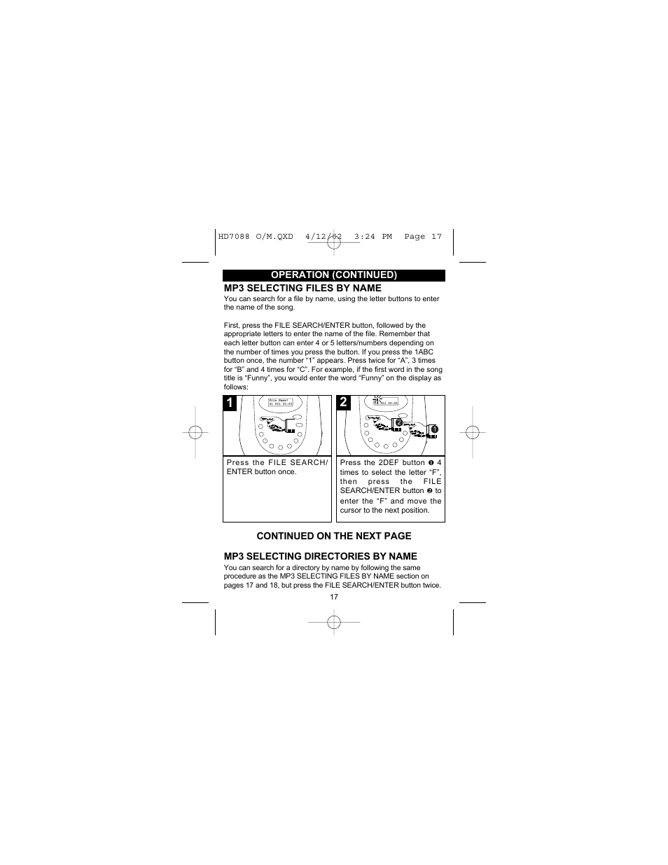 Emerson Radio HD7088 User Manual | Page 18 / 26