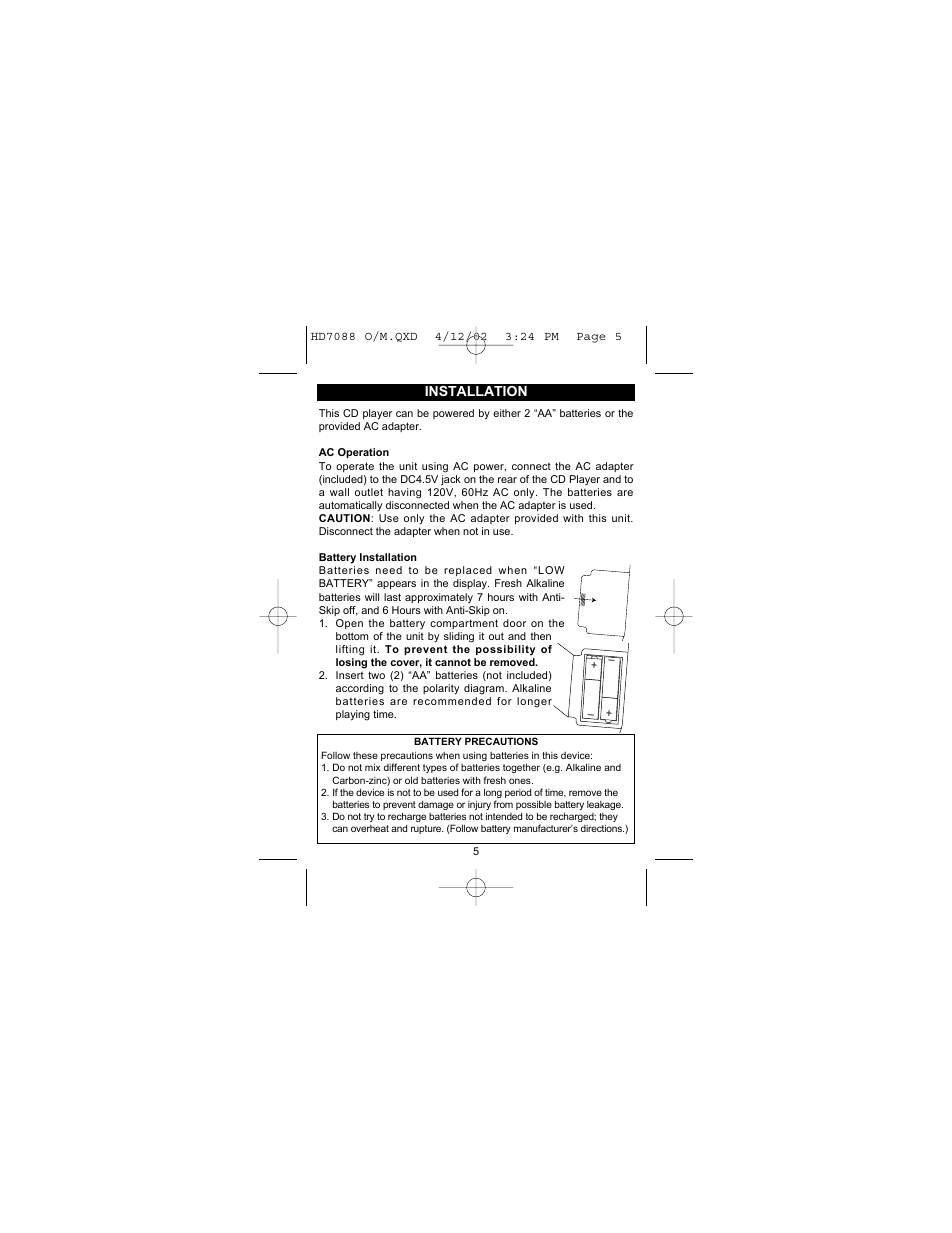 Emerson Radio HD7088 User Manual | Page 6 / 26