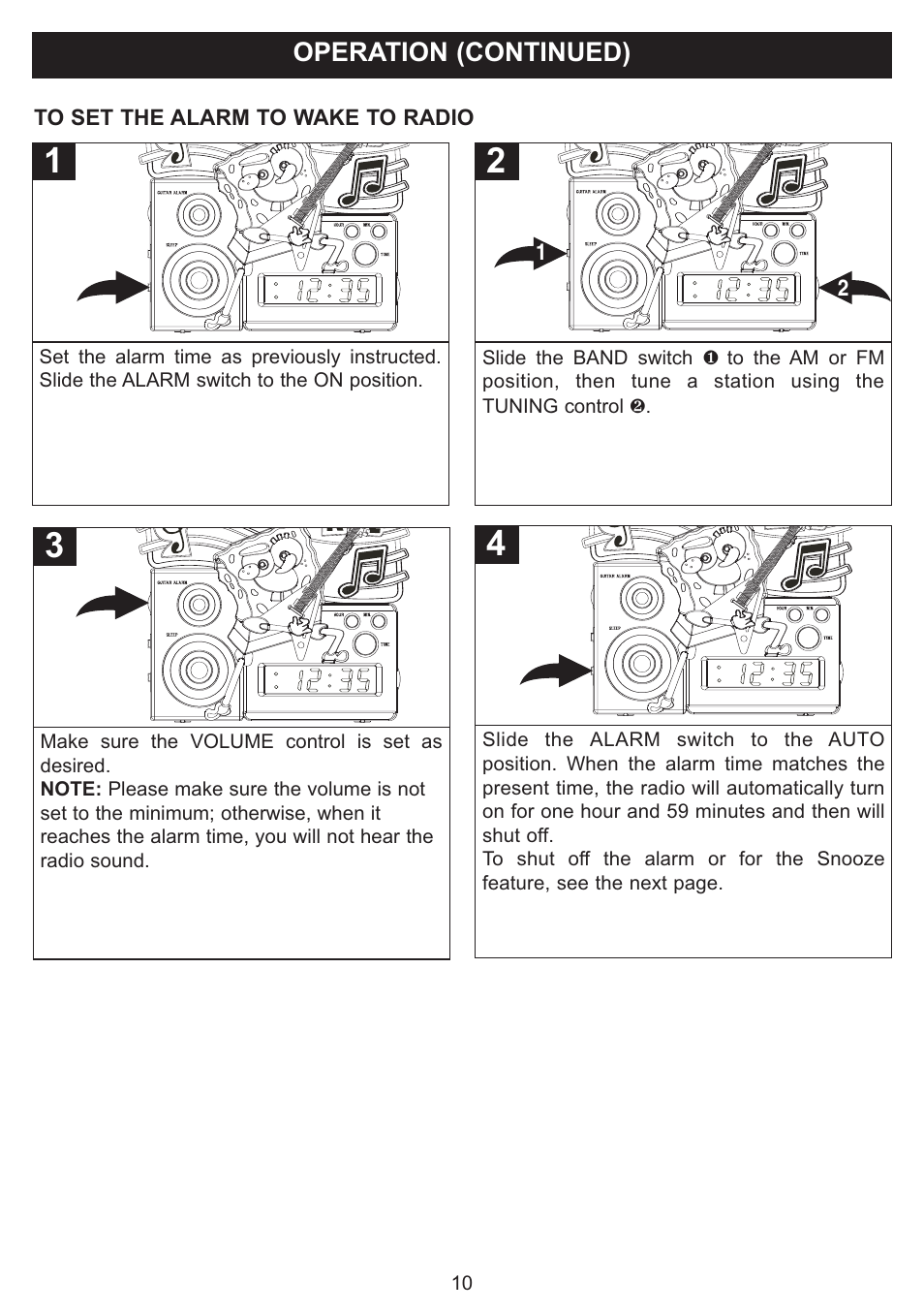 Operation (continued) | Emerson SB816 User Manual | Page 11 / 16