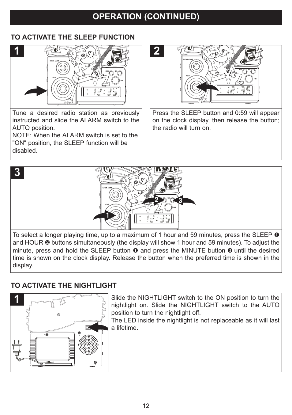 Operation (continued) | Emerson SB816 User Manual | Page 13 / 16