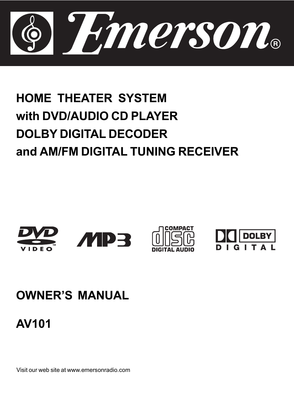 Emerson Radio AV101 User Manual | 50 pages