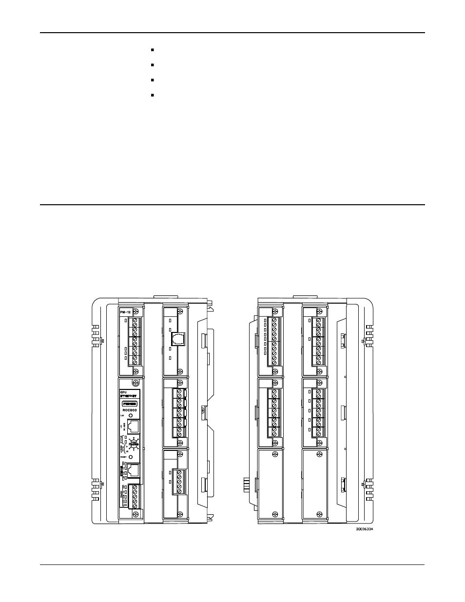 Roc800-series expanded backplane (exp) -10, 5 roc800-series, Expanded backplane (exp) -10 | Emerson ROC827 User Manual | Page 34 / 140