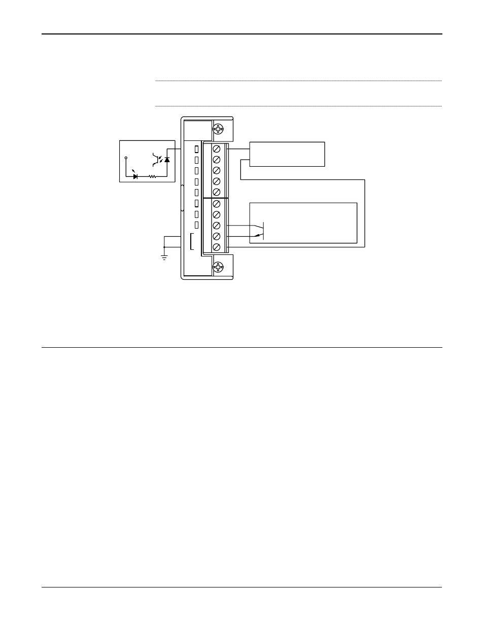 Discrete output modules -10, 6 discrete, Output modules -10 | 6 discrete output modules, Figure 4-8. discrete input module field wiring | Emerson ROC827 User Manual | Page 80 / 140