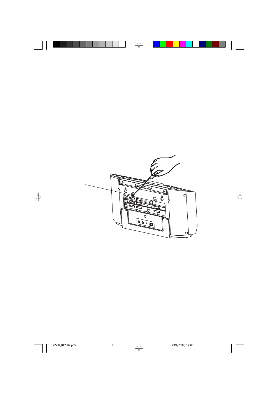 Reset button (on back panel) | Emerson Radio iP500 User Manual | Page 10 / 44