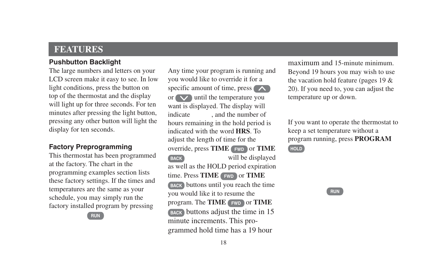 Features | Emerson 90 SERIES 1F95-391 User Manual | Page 20 / 44
