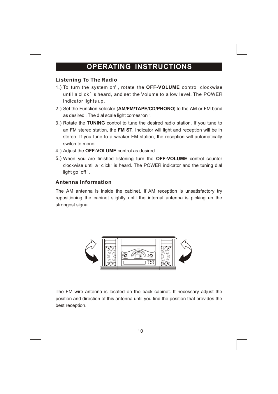 Operating instructions | Emerson NR303TTC User Manual | Page 11 / 21