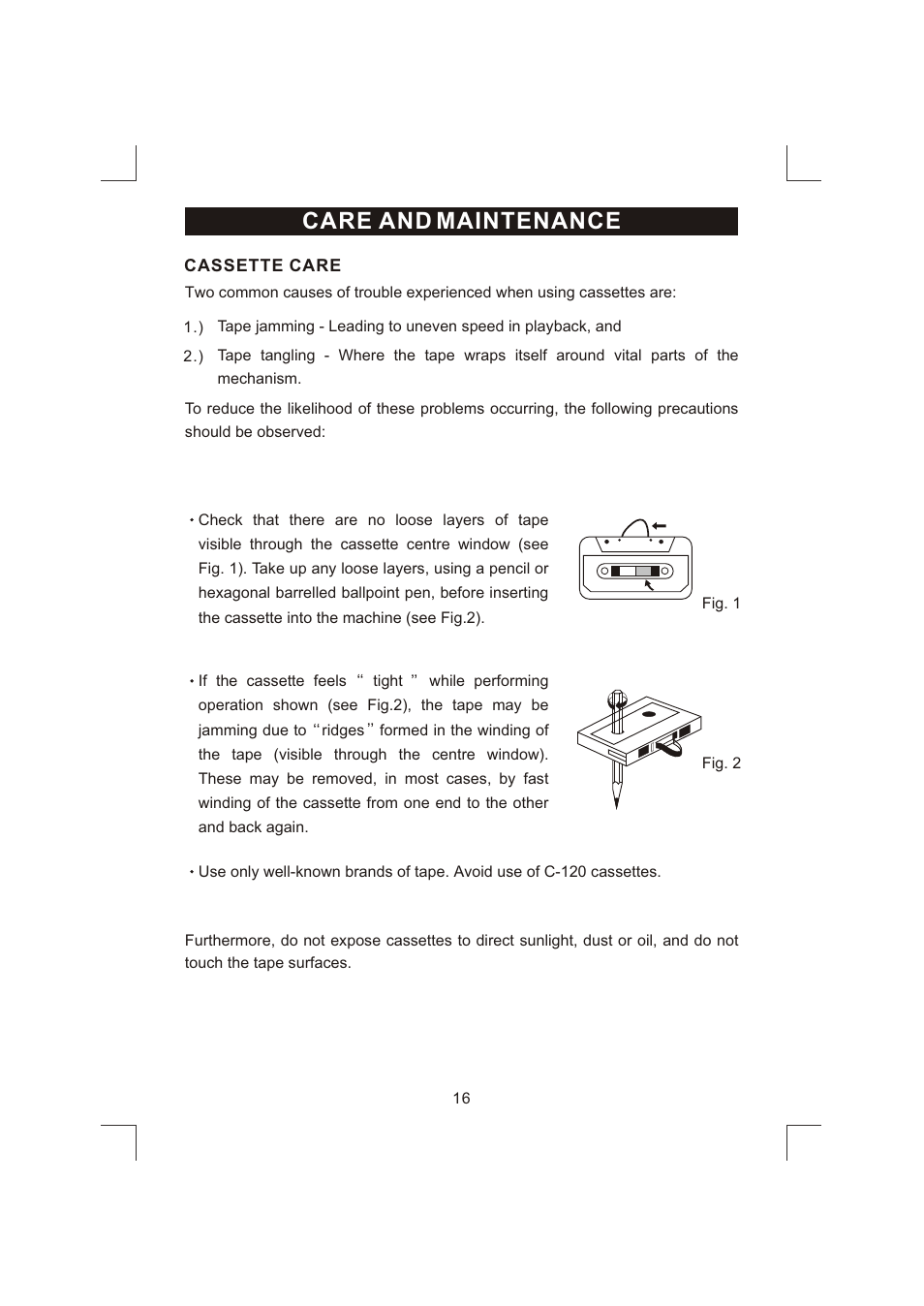 Care and maintenance | Emerson NR303TTC User Manual | Page 17 / 21