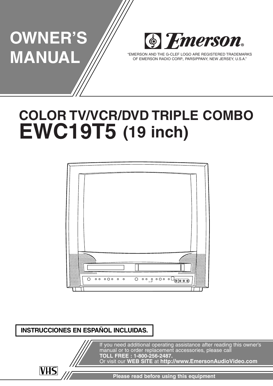 Emerson EWC19T5 User Manual | 56 pages