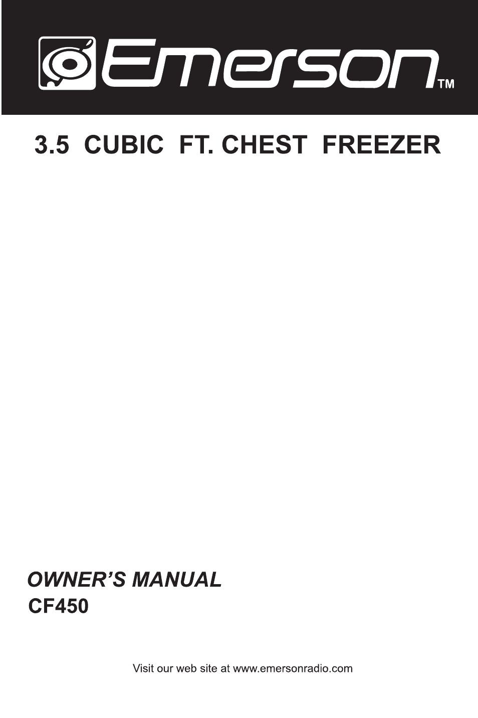 Emerson Radio CF450 User Manual | 13 pages