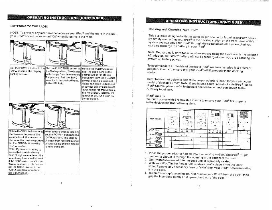 Operating instructions (continued) | Emerson ITONE IP100C User Manual | Page 6 / 9