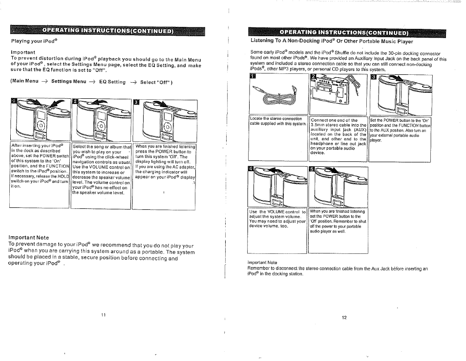 Instrjjc, Operating instructions(continued) | Emerson ITONE IP100C User Manual | Page 7 / 9