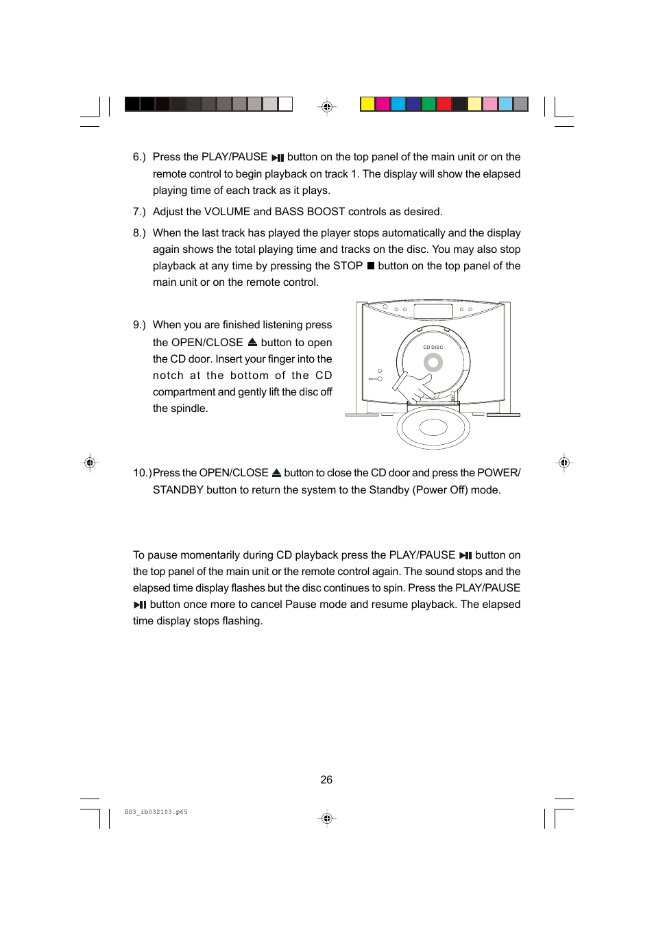 Emerson Radio ES3 User Manual | Page 27 / 40