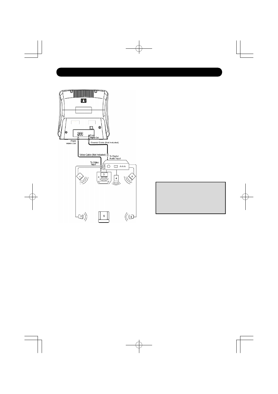 Connections (continued), Connecting the unit to a home theatre system | Emerson SB351 User Manual | Page 16 / 42