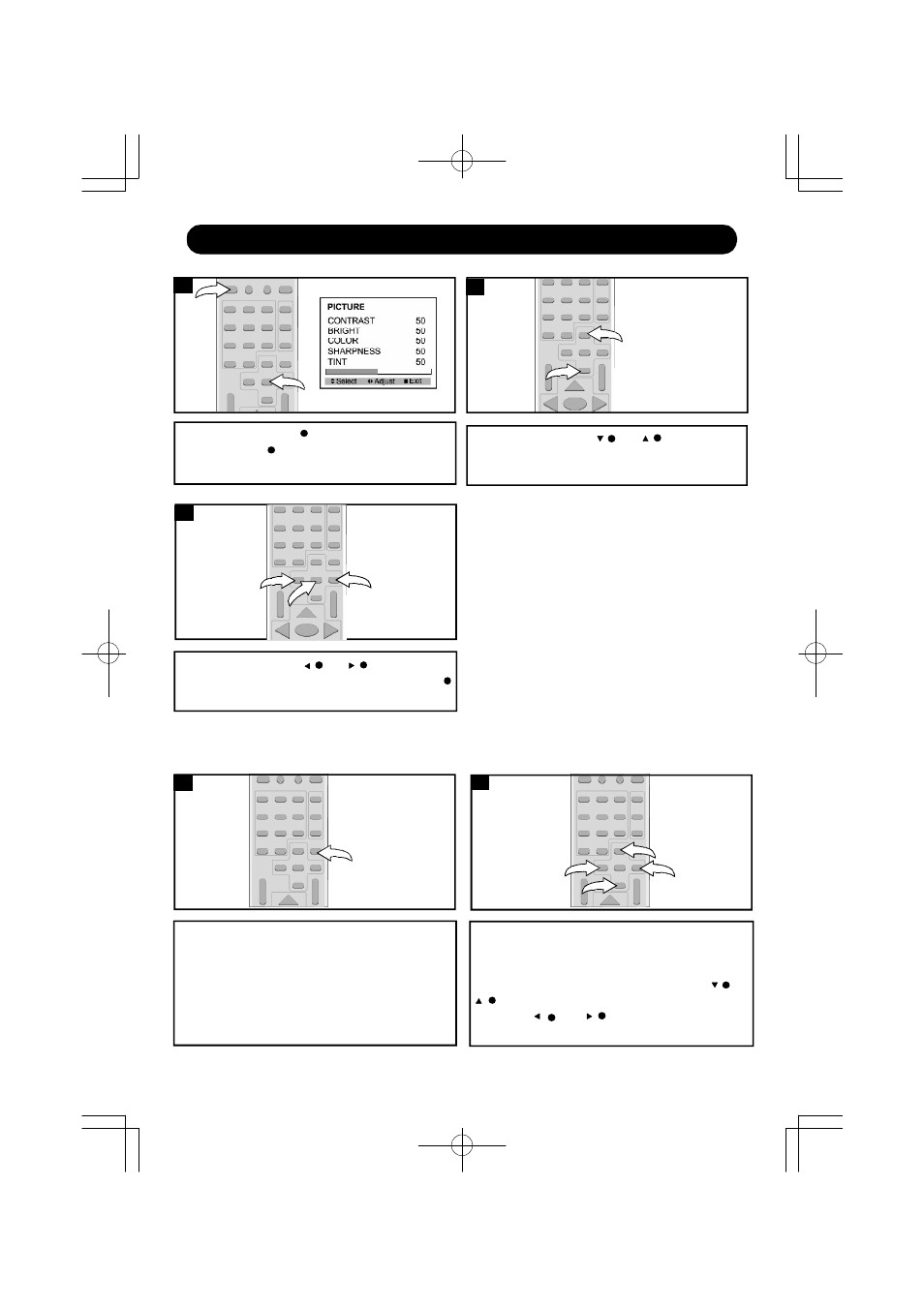 On-screen control adjustments (picture) | Emerson SB351 User Manual | Page 25 / 42