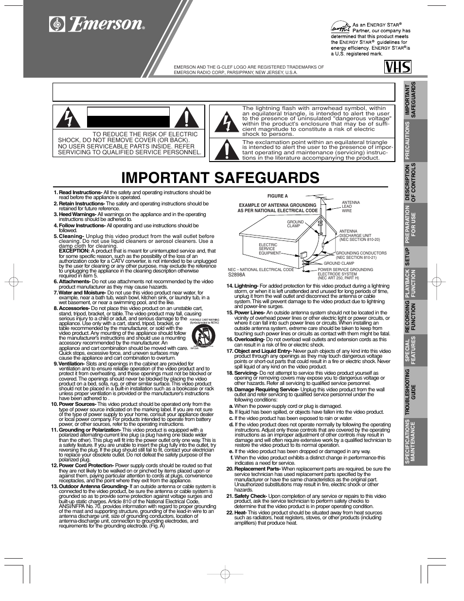 Emerson EWV402M User Manual | 8 pages