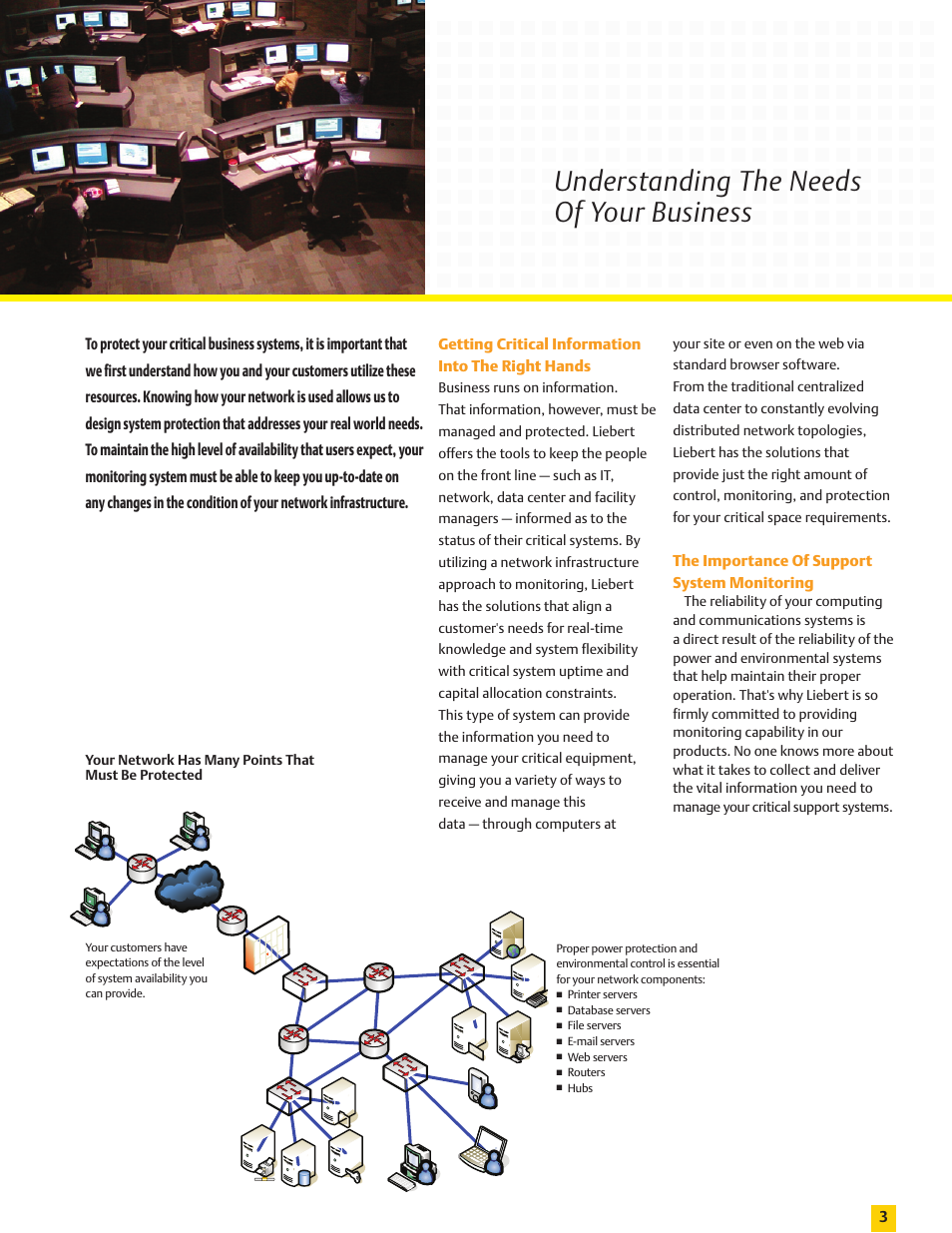 Understanding the needs of your business | Emerson Nform And Interface Products User Manual | Page 3 / 16