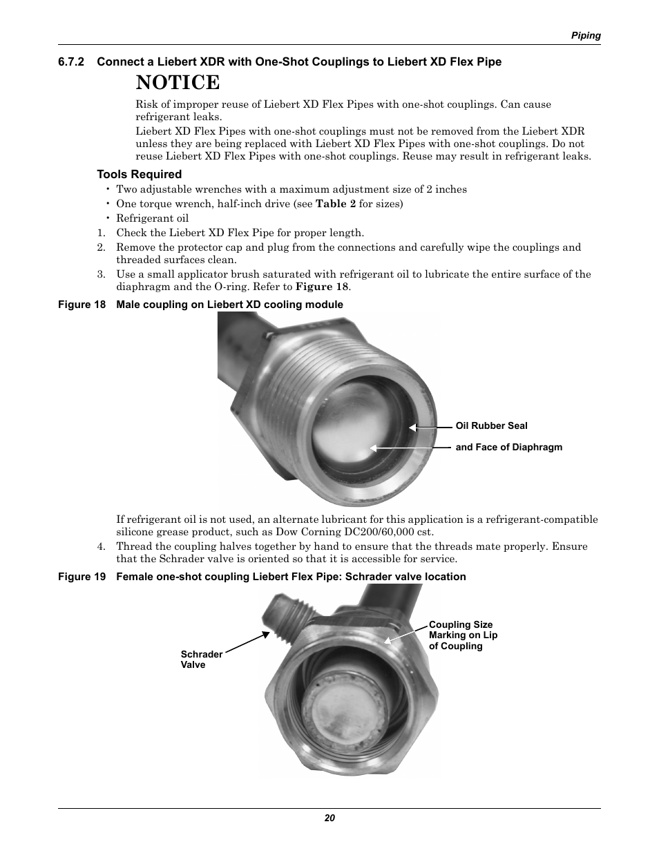 Tools required, Notice | Emerson Liebert XDR User Manual | Page 26 / 40