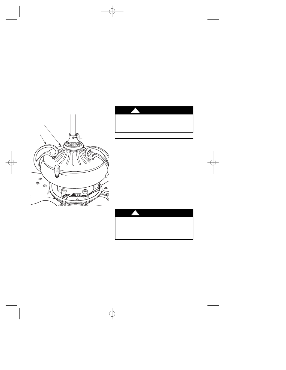 Replacing light bulbs, Attaching light kit, Warning | Warning maintenance | Emerson CF4600GLZ00 User Manual | Page 16 / 20