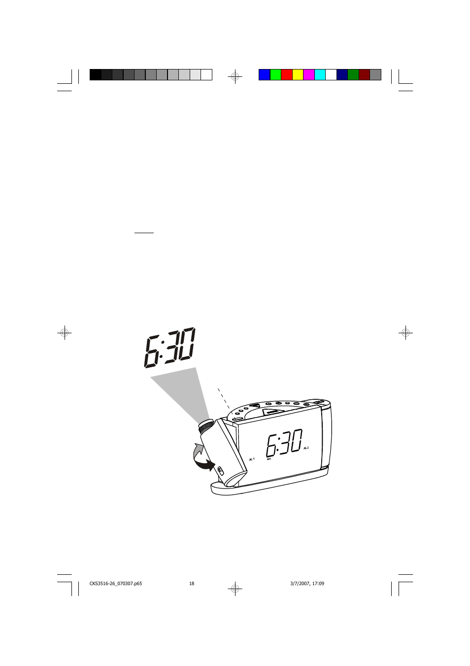 Time projector operation | Emerson Radio CKS3525 User Manual | Page 19 / 27