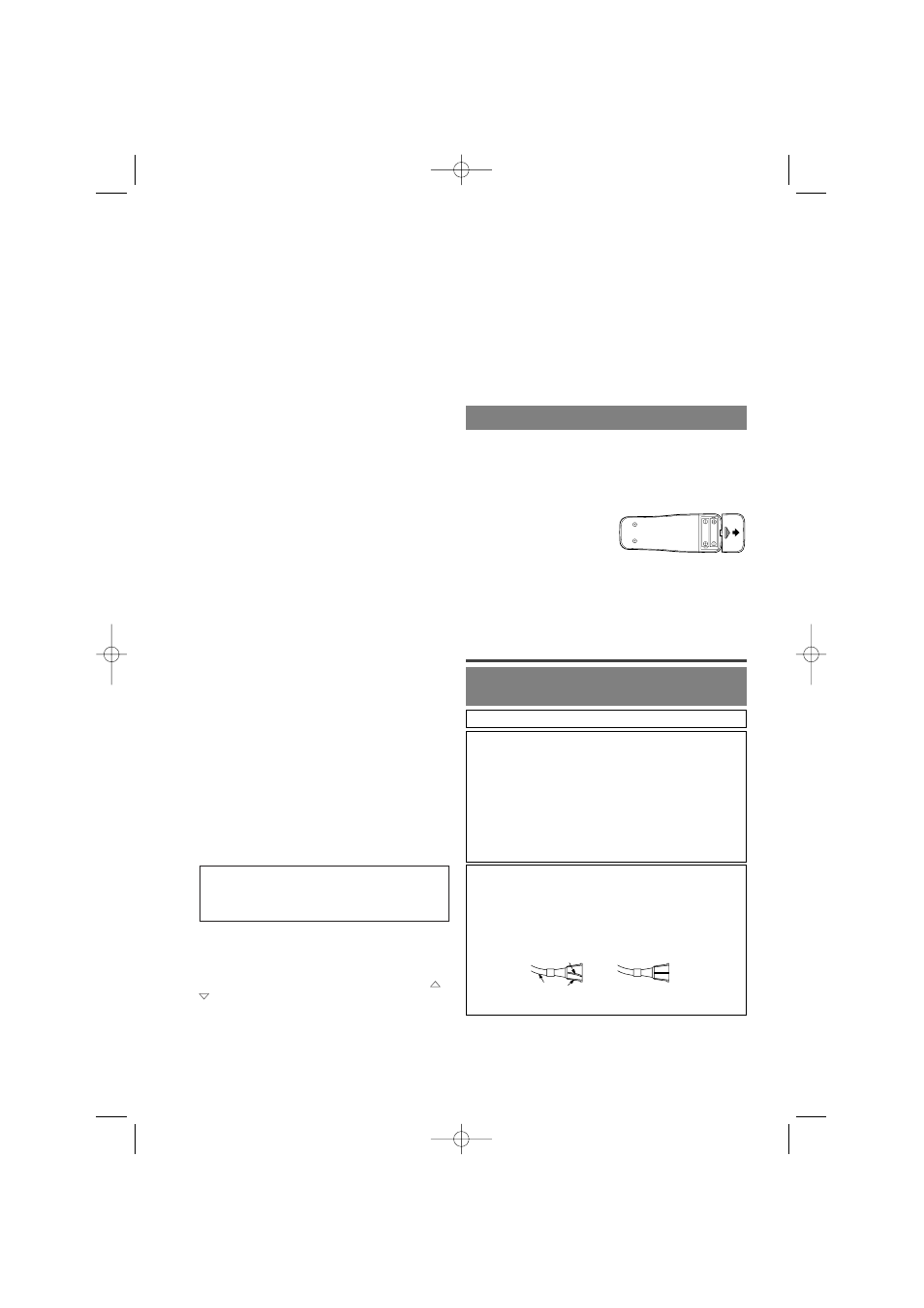 Preparación para la utilización, Para insertar las pilas conexiones de antena/cable | Emerson EWC20D3 User Manual | Page 35 / 40