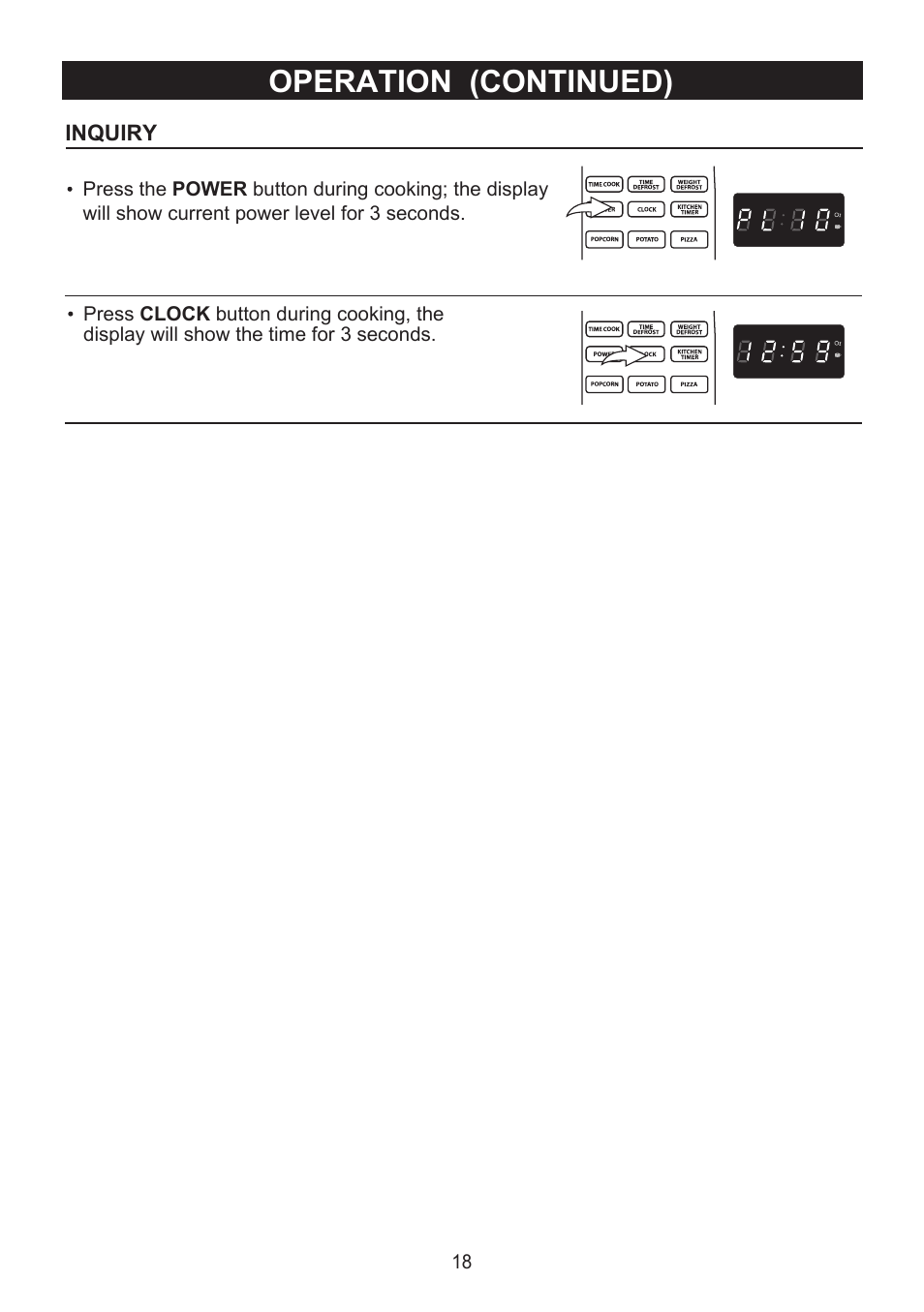 Operation (continued) | Emerson Radio MW9325SL User Manual | Page 19 / 32