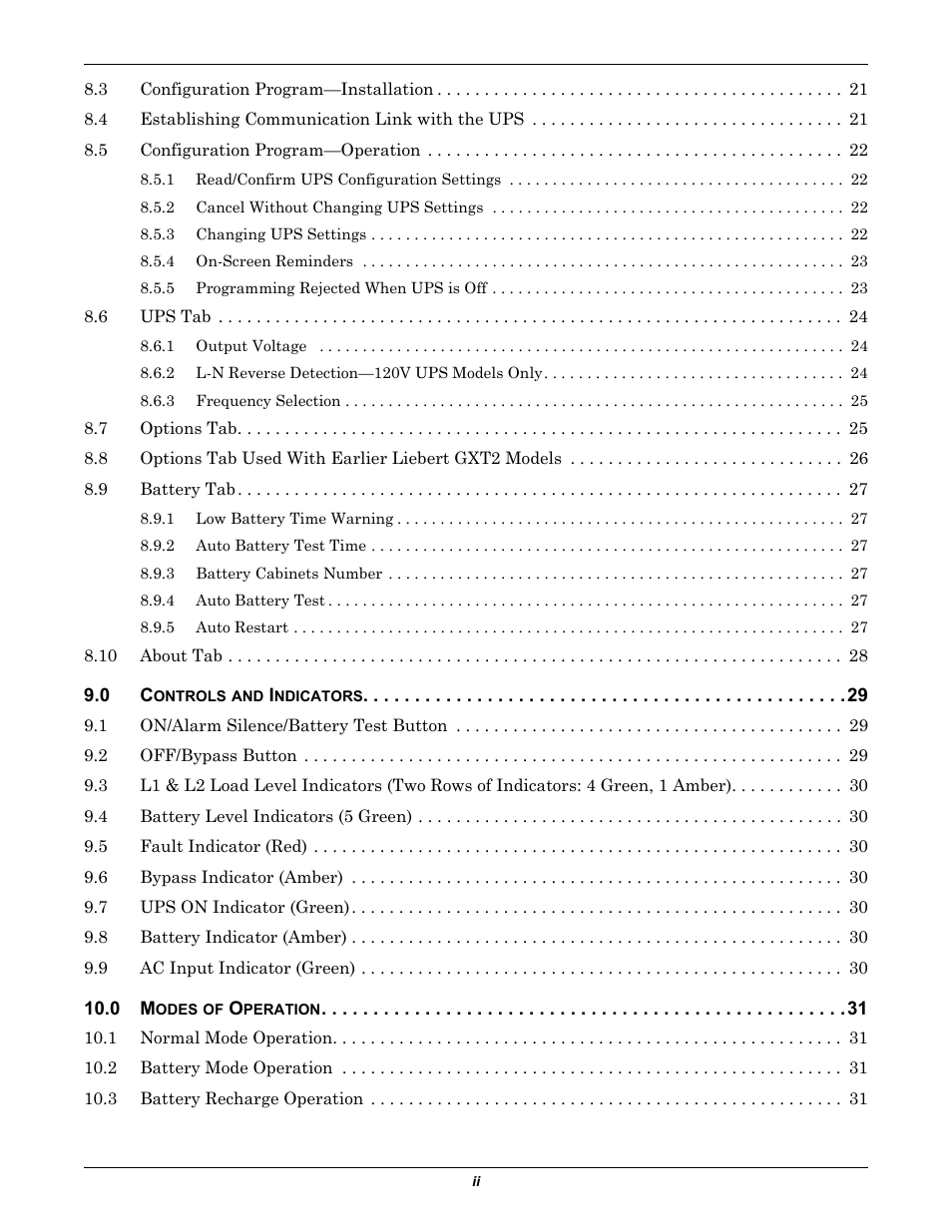 Emerson Liebert GXT2-10000RT208 User Manual | Page 4 / 56