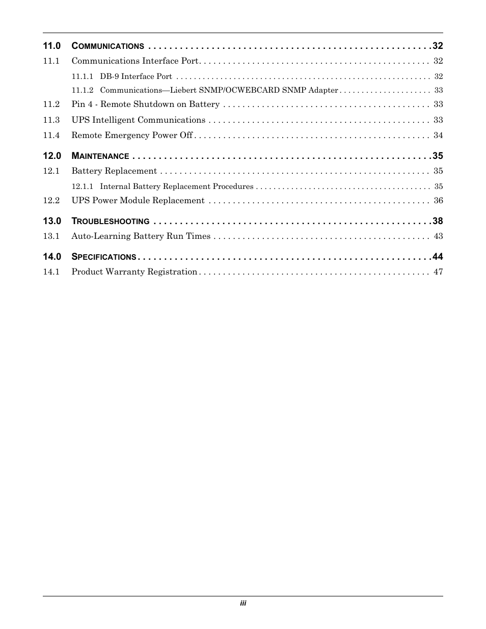 Emerson Liebert GXT2-10000RT208 User Manual | Page 5 / 56