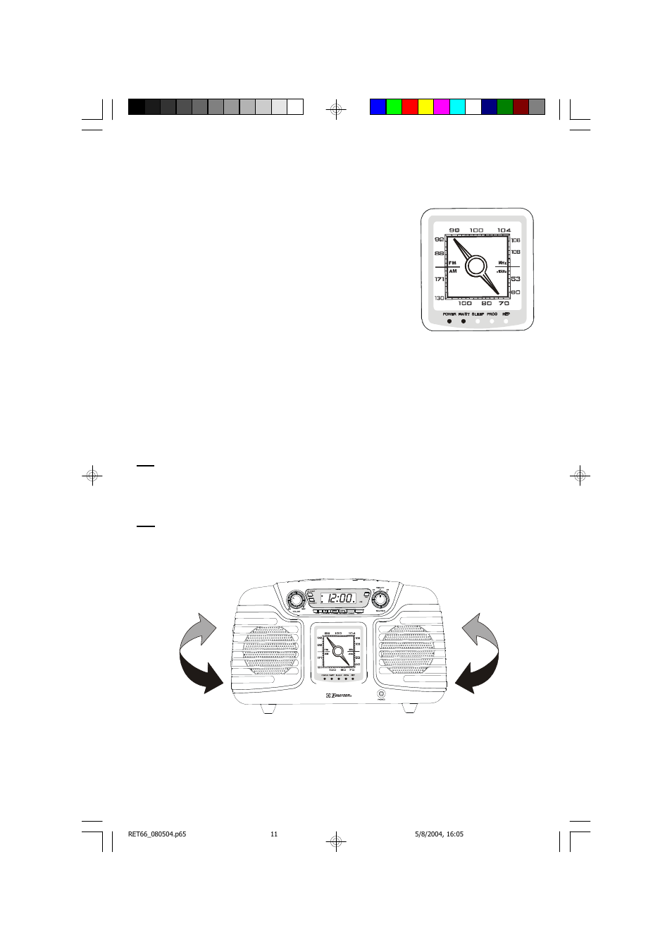 Listening to the radio, Hints for better reception | Emerson Radio RET66BK User Manual | Page 12 / 24