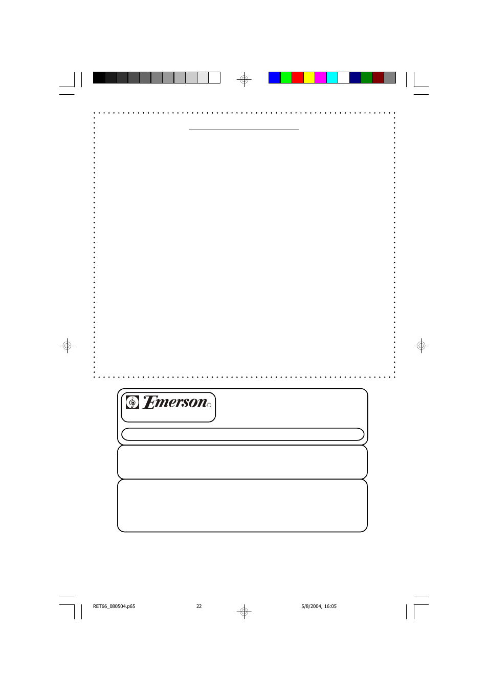 Limited warranty | Emerson Radio RET66BK User Manual | Page 23 / 24