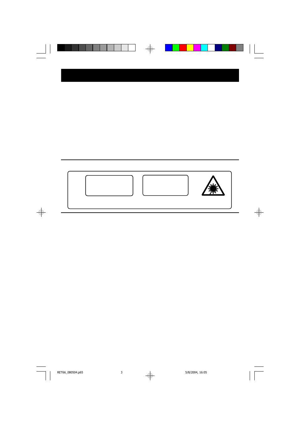 Class 1 laser product, Fcc information | Emerson Radio RET66BK User Manual | Page 4 / 24