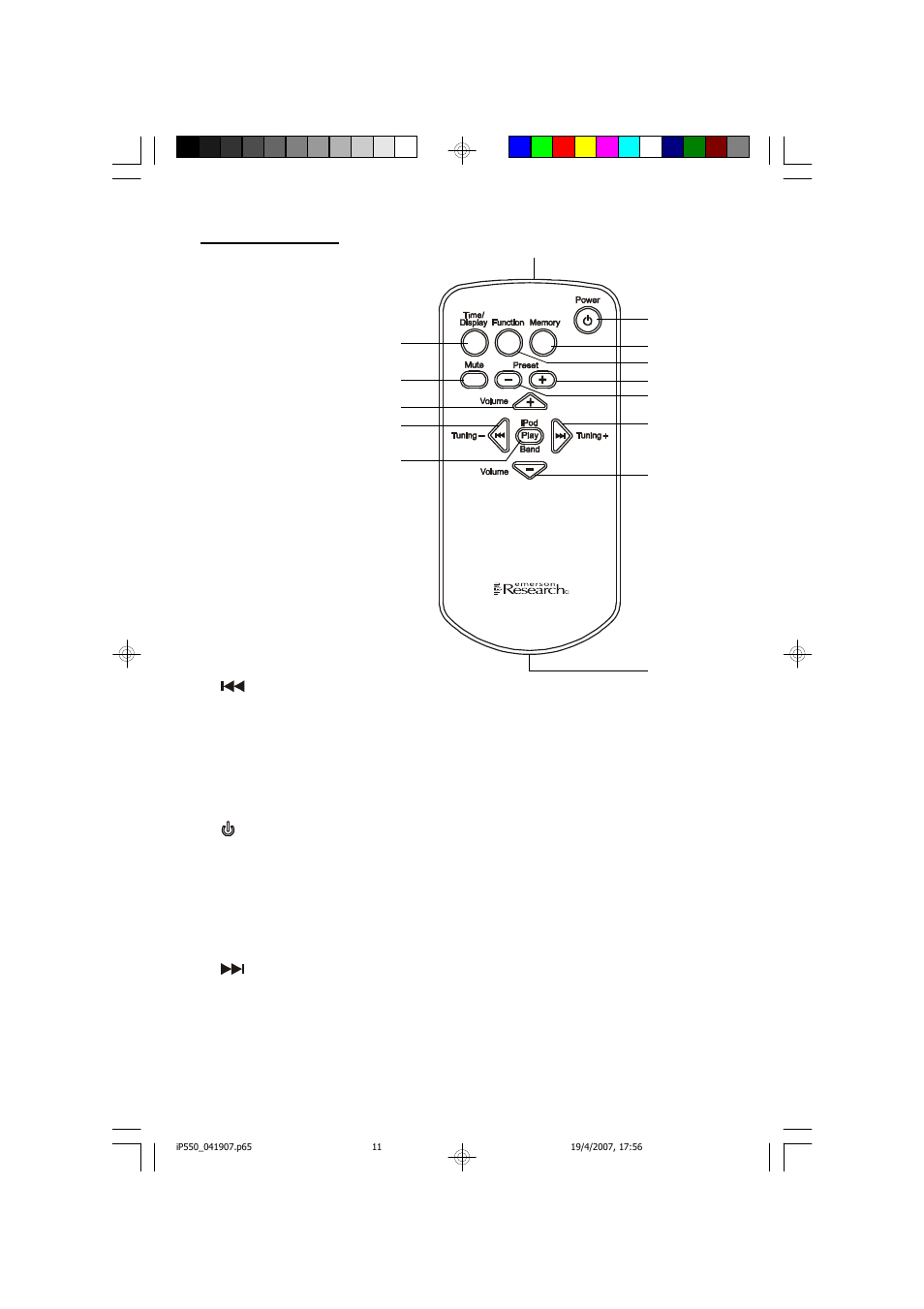 Emerson Radio iP550 User Manual | Page 12 / 36