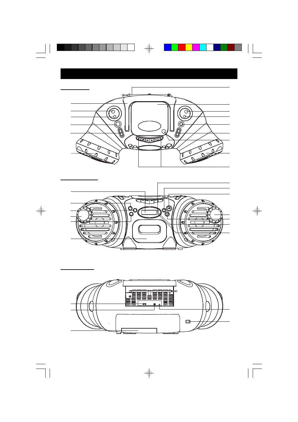 Location of controls and indicators | Emerson Radio PD5802 User Manual | Page 9 / 36