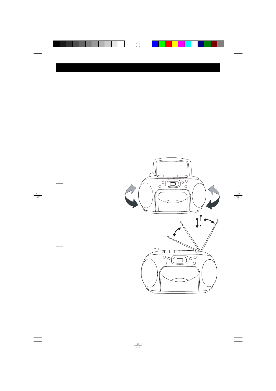 Operating instructions, Listening to the radio | Emerson Radio PD6537 User Manual | Page 9 / 22