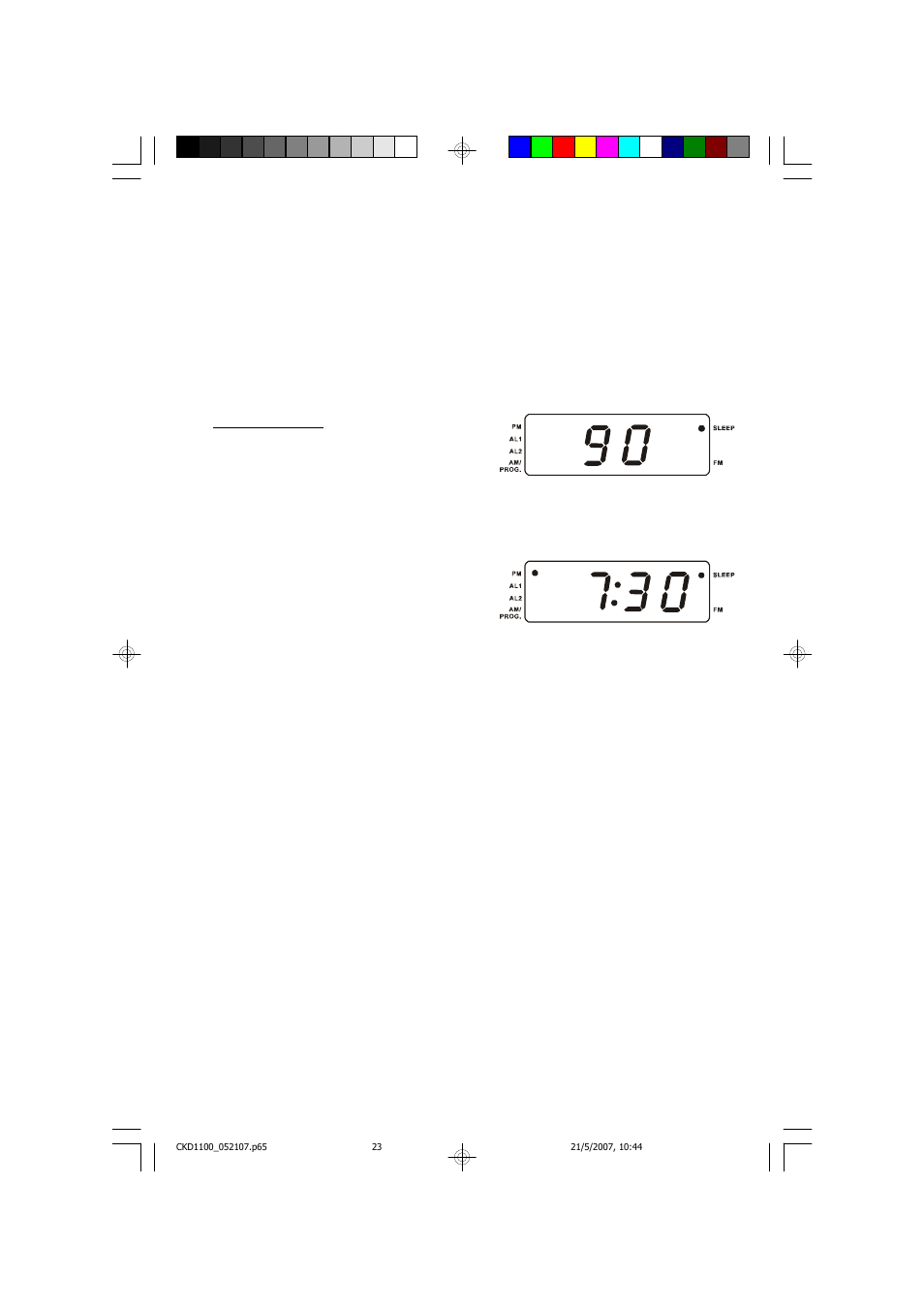 Sleep to music timer | Emerson Radio CKD1100 User Manual | Page 24 / 30