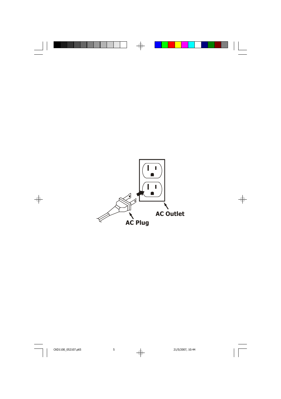 Power source, Ac plug, Ac outlet protect your furniture | Emerson Radio CKD1100 User Manual | Page 6 / 30