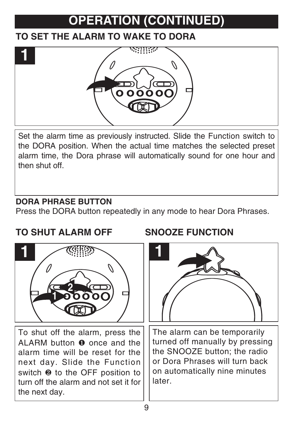 Operation (continued) | Emerson Radio DTE810 User Manual | Page 10 / 15