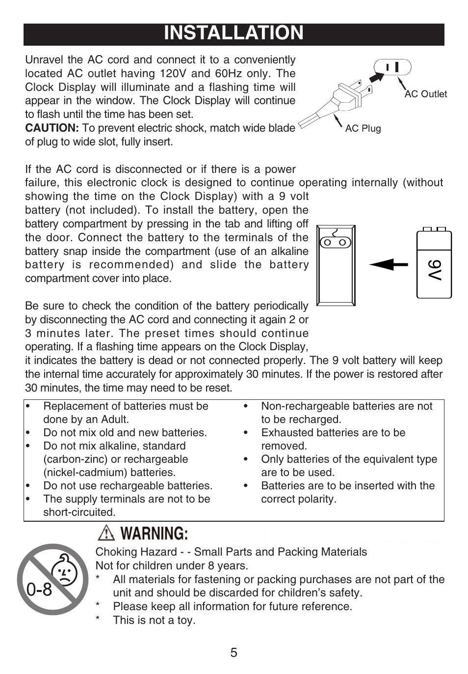 Installation | Emerson Radio DTE810 User Manual | Page 6 / 15