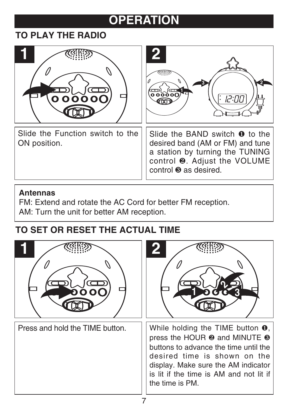 Operation | Emerson Radio DTE810 User Manual | Page 8 / 15