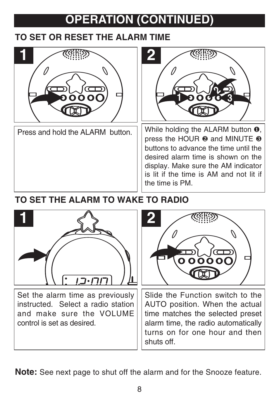 Operation (continued) | Emerson Radio DTE810 User Manual | Page 9 / 15