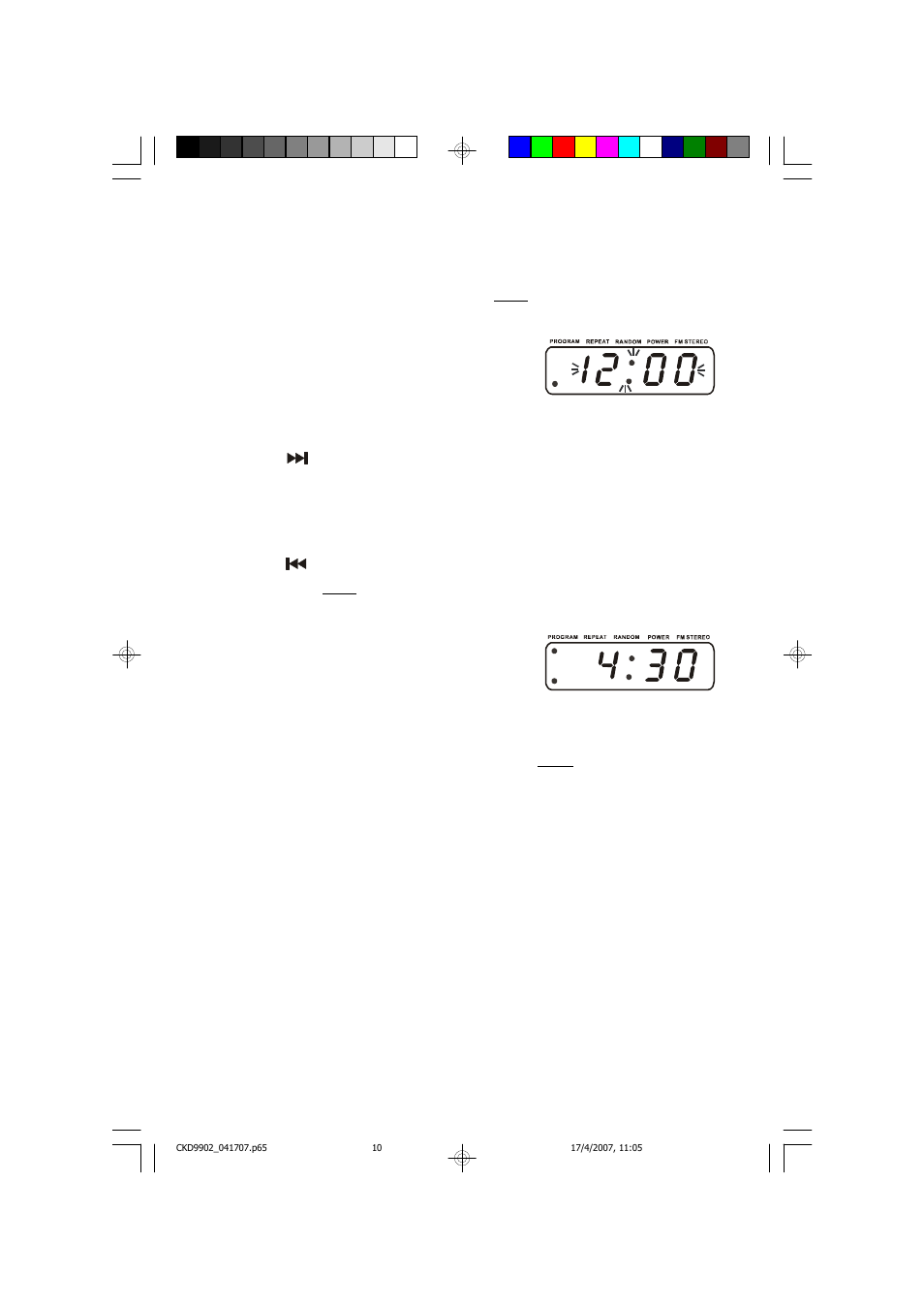 Setting the wake up times | Emerson Radio CKD9902 User Manual | Page 11 / 27