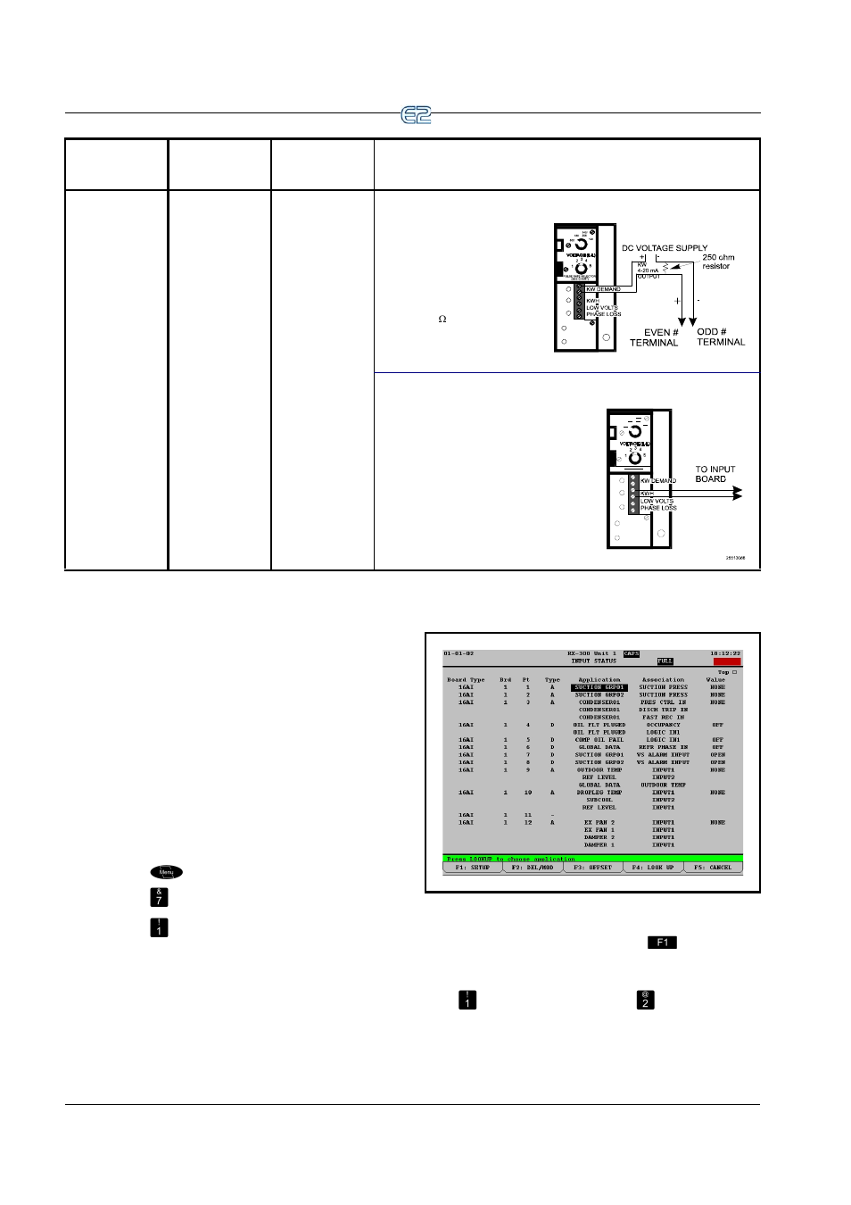 3 input setup in e2, 3 input setup in e2 -6 | Emerson E2 User Manual | Page 100 / 273