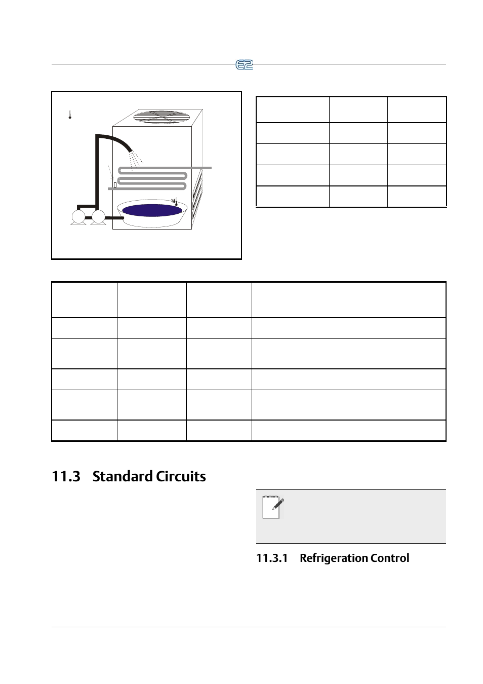 3 standard circuits, 1 refrigeration control, Tandard | Ircuits, 1 refrigeration control -5, D figure 11-3, Figure 11-3 | Emerson E2 User Manual | Page 147 / 273