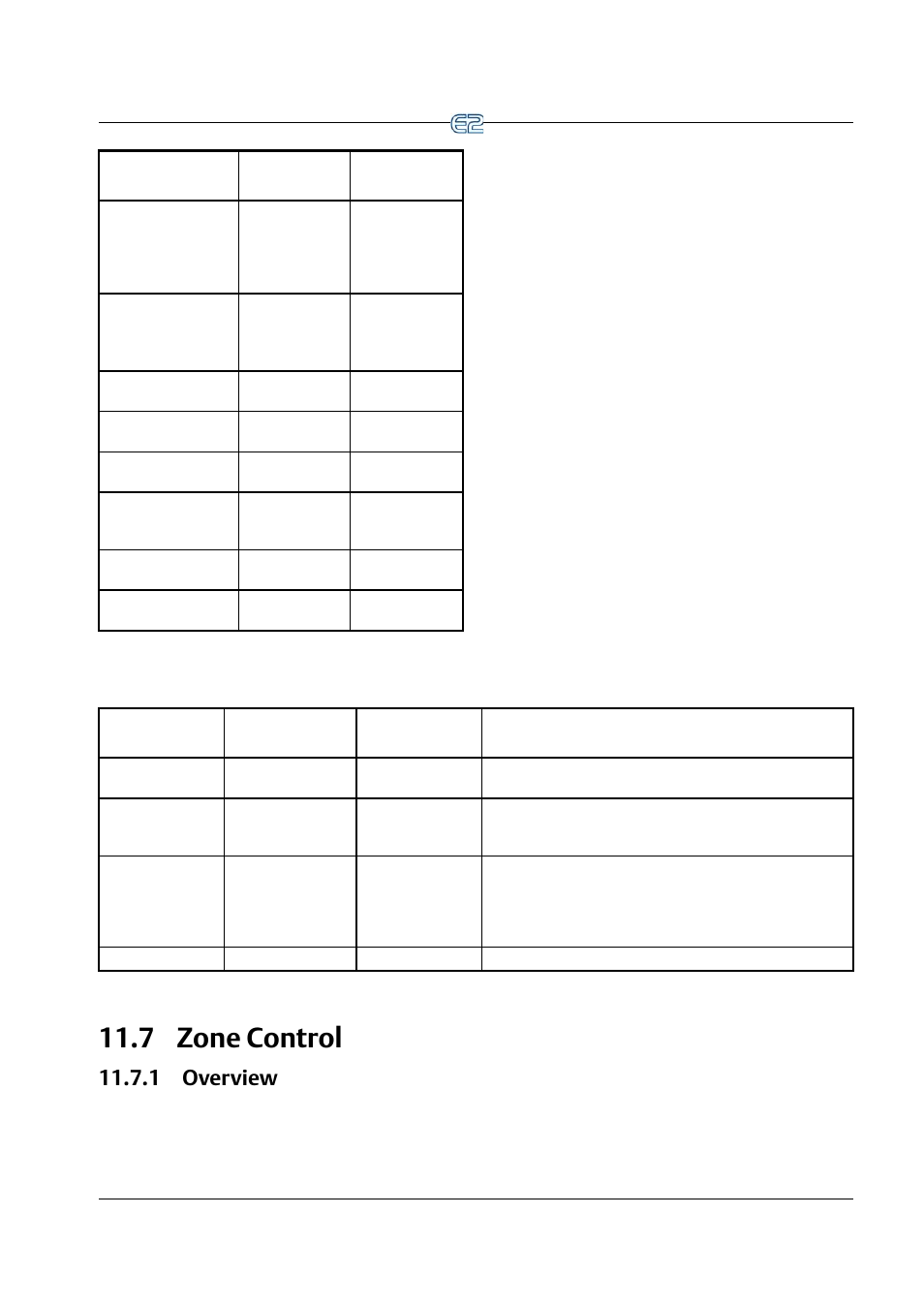 7 zone control, 1 overview, Ontrol | 1 overview -25, Section 11.7, zone control | Emerson E2 User Manual | Page 167 / 273